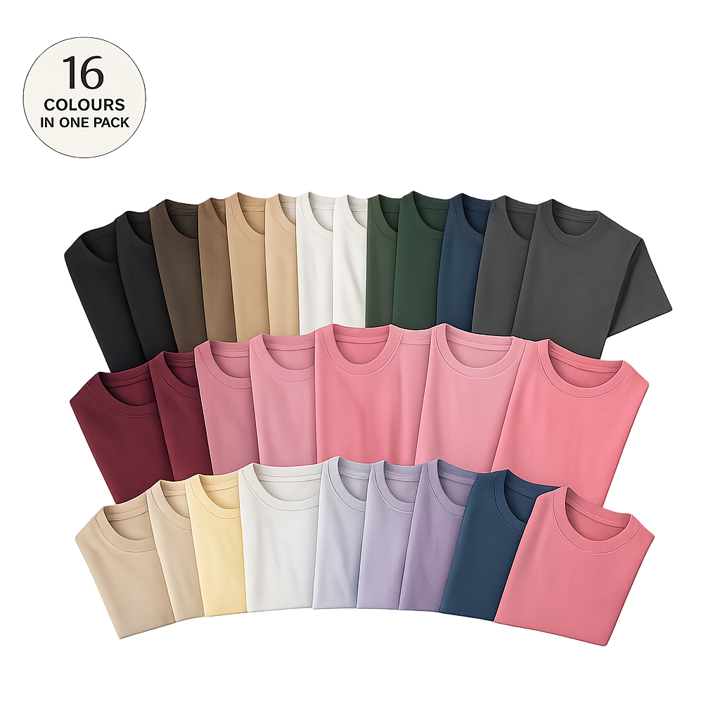 Wardrobe Essentials - 16 T-Shirt Pack