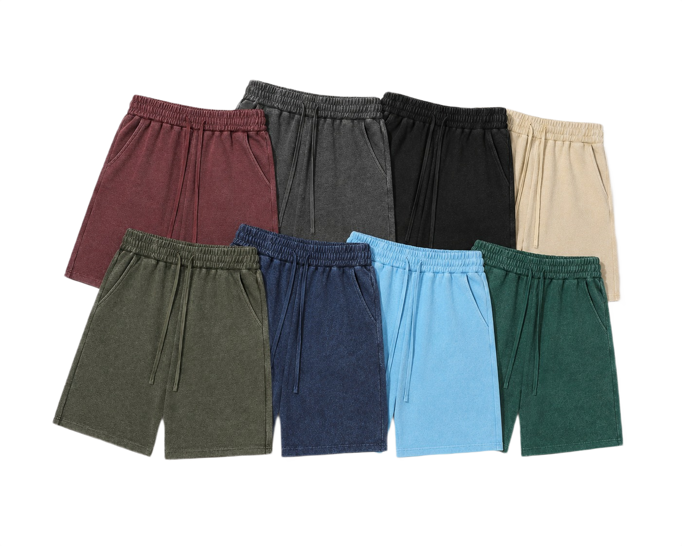 3-Pack Mineral Waffle Shorts