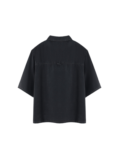 Veiled Drape Lyocell Overshirt