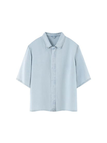 Veiled Drape Lyocell Overshirt