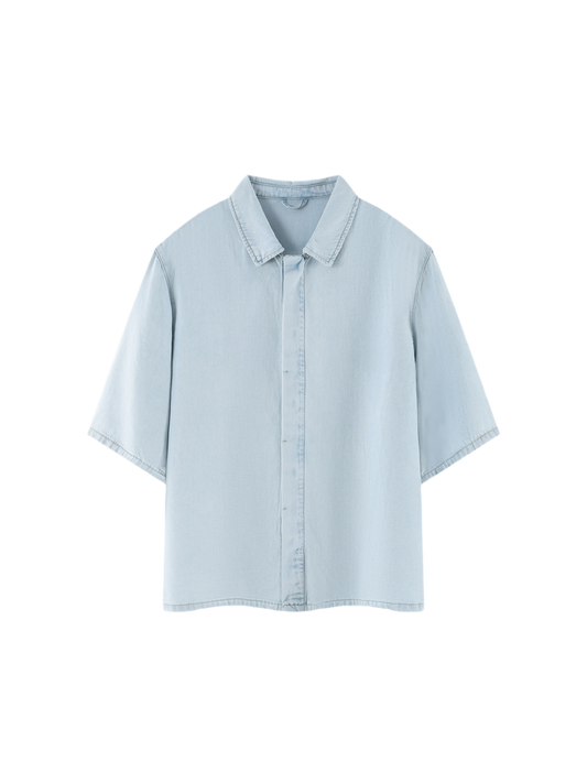 Veiled Drape Lyocell Overshirt